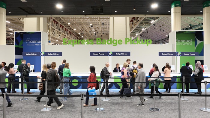 group of people at Express Badge Pickup