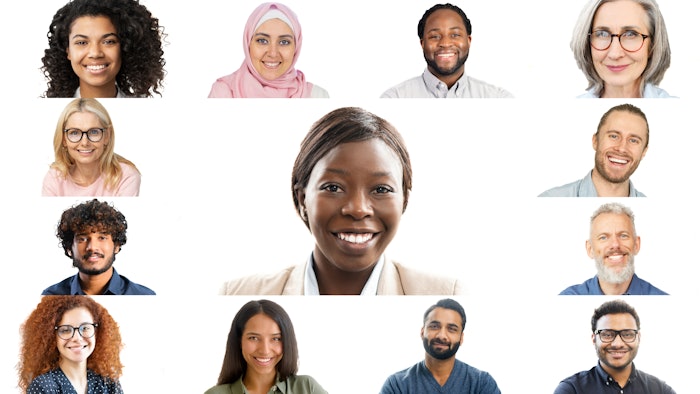 stock image of sample headshots
