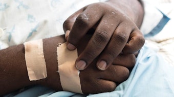 A patient treated during a visit of University of Michigan otolaryngologists to Ghana. Reproduced with permission from Michigan Medical.