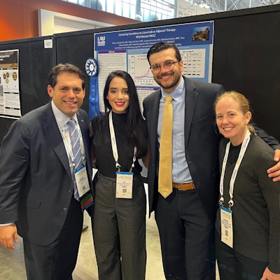 Author and grant recipient, Janmaris Marin Fermin, MD (second from left), at the AAO-HNSF 2023 Annual Meeting & OTO Experience in Nashville Tennessee.