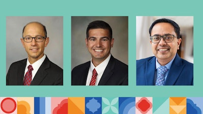 Headshots of Drs. Stephen Boorjian, Jack Andrews and Neeraj Agarwal