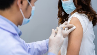 Woman Getting Vaccine