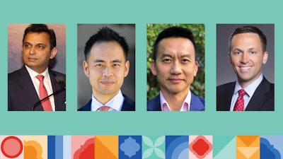 From left: Prokar Dasgupta, MD; Andrew Hung, MD; Joseph Liao, MD; and Geoffrey Sonn, MD.