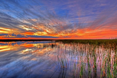 Everglades National Park at sunset.