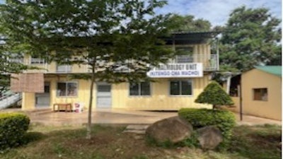 A new eye clinic at Shirati Hospital, constructed from shipping containers.
