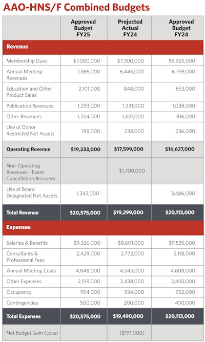 Budget25 Table