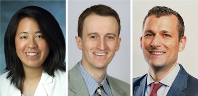 From left to right: Victoria S. Lee, MD, University of Illinois Chicago, College of Medicine; John D. Cramer, MD, Wayne State University School of Medicine; Matthew R. Naunheim, MD, MBA, Massachusetts Eye and Ear.