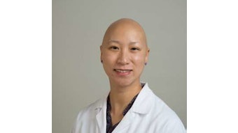 This is a professional headshot of dermatologist Carolyn Goh who spoke at the AAD Innovation Academy meeting.