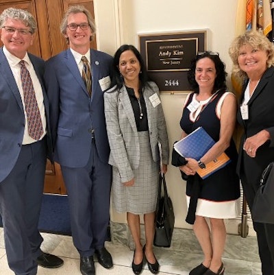 Mary T. Mitskavich, MD, (far right) with the New Jersey delegation.