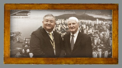(Left to right) Sheng-Po Hao, MD, and Eugene N. Myers, MD.