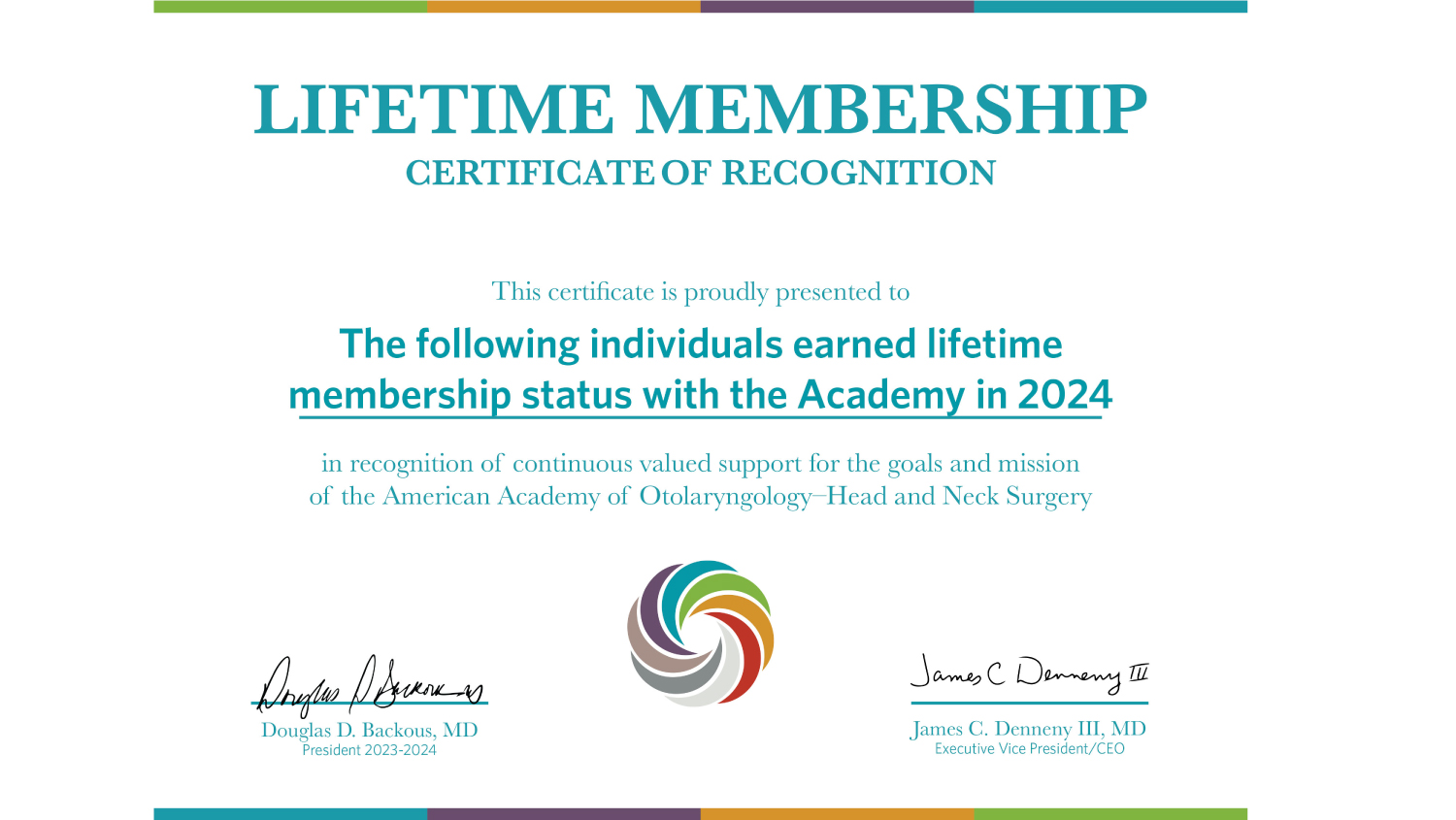 06 2024 Certificateof Recogntion Lifetime Base