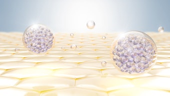 This is an illustration of oil droplets hitting skin.