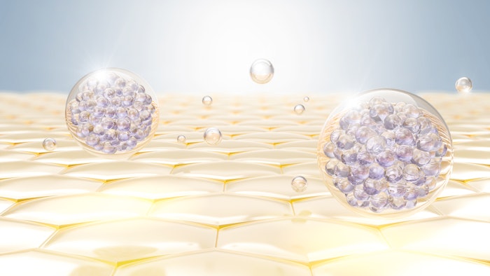 This is an illustration of oil droplets hitting skin.