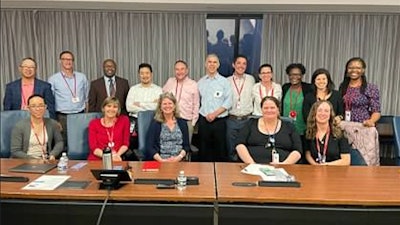 Participants in a physician leadership course started by Dr. Shah.