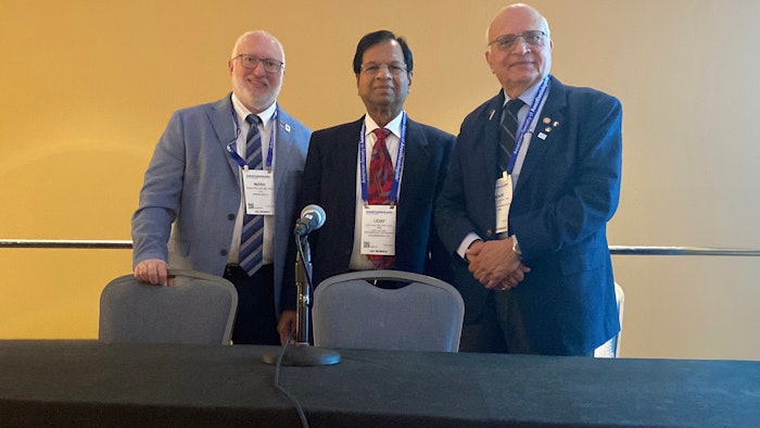 Left to right: Mark Phillips, MD, FASA, Uday Jain, MD, PhD, FACA, FASA, and Kumar G. Belani, MBBS, MS, FACA, FAAP, SAMBA-F