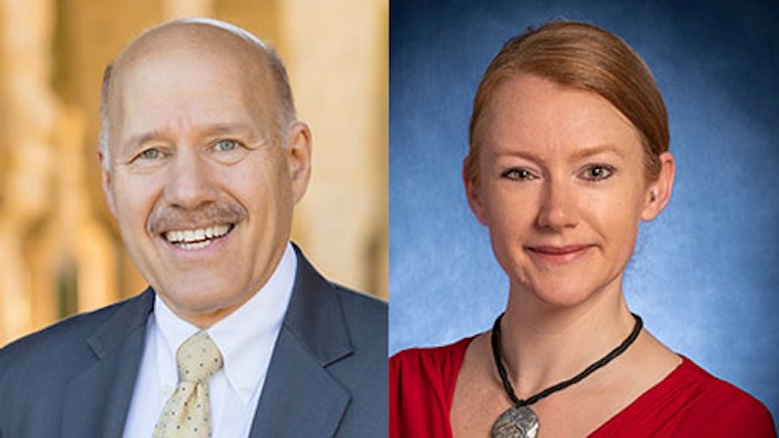 This is a photo of the two people quoted in the story.