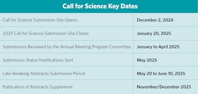 Callfor Science Table