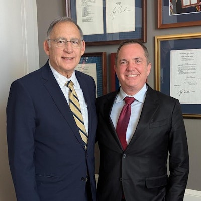 Dr. Manning (right) visited with Senator John Boozman (R-AR) in mid-December 2024.
