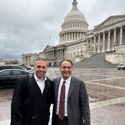 Dr. Dubin (left) and the author visited Capitol Hill in December 2024 to advocate on behalf of the specialty.