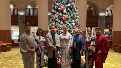 Dr Suurna (center) Traveling