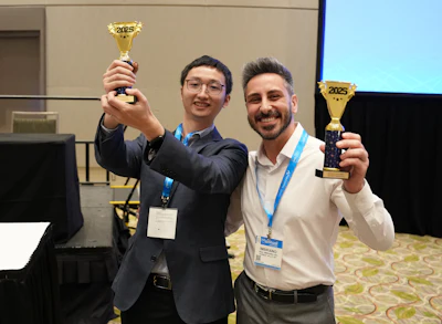 Champions Haowei Han, DO, and Paul Imbriano, DO.
