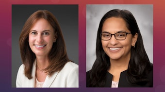 Head shot of Rachel Cyrus, MD, and Lakshmi Swaminathan, MD, MHSA, SFHM