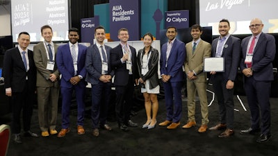 Dr. David Penson (right) and (tied) second-place winner (large program) Weill Cornell Medicine Urology Residency.