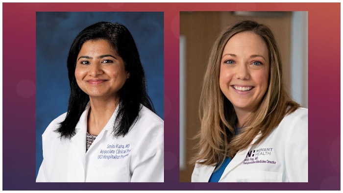 Smita Kalra, MD, SFHM, FACP (left), and Hollis Ray, MD, DFPM, SFHM