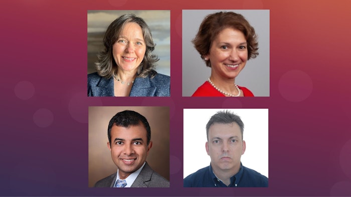 Top row (left to right): Rachel E. Thompson, MD, MPH, MHM, and Jennifer S. Myers, MD, MHM. Bottom row (left to right): Sunil Kripalani, MD, MSc, MHM, and Guilherme B. Barcellos, MD, MHM.
