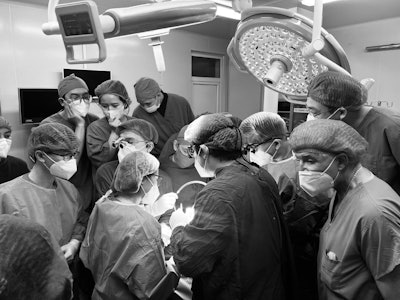 The first free flap performed in the National ENT Hospital in Hanoi, Vietnam.