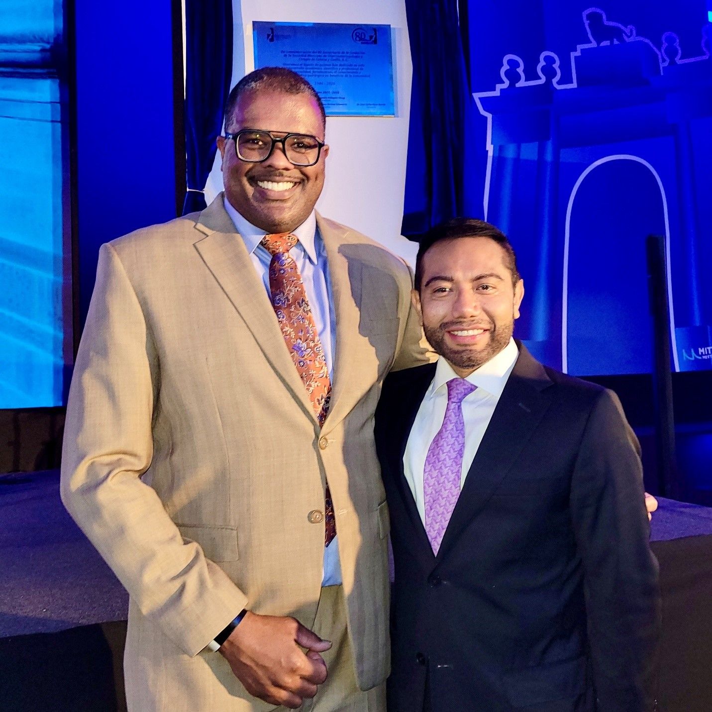 AAO-HNS/F President Troy Woodard, MD, helped kickoff the SMORL 2025 Congress Le&oacute;n, Mexico, and is pictured with SMORL President Francisco Javier Saynes Marin, MD (right).