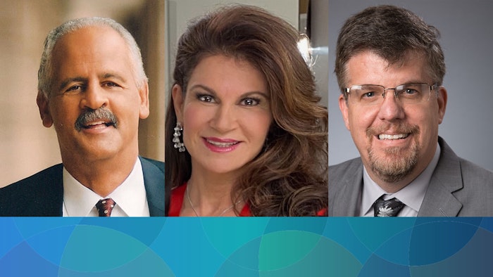 Stedman Graham, Kathy Fields, MD, FAAD, and Terrence A. Cronin Jr., MD, FAAD