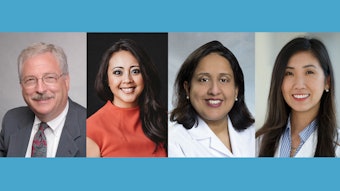 From left to right: Andrew Herlich, MD, FAAP, FASA, Lisa Solomon, DO, FASA, Lalitha Sundararaman, MD, MBBS, FASA, and Christine Vo, MD, FASA