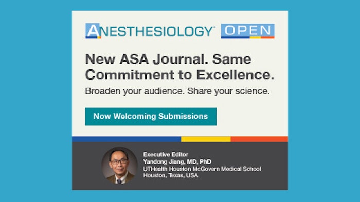 Anesthesiology Open is now accepting submissions.