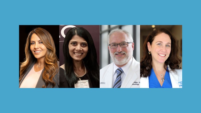 From left to right: Nadia Hernandez, MD, FASA, Chhaya Patel, MD, SAMBA-F, Mark Phillips, MD, FASA, and Kara Barnett, MD, FASA