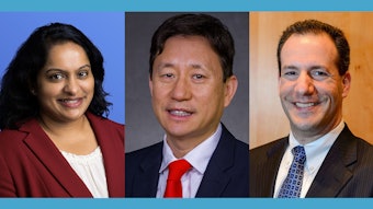 From left to right: Smitha Arekapudi, MD, SM, MBA, FASA, Jiapeng Huang, MD, PhD, FASE, FASA, and Marc Zemel