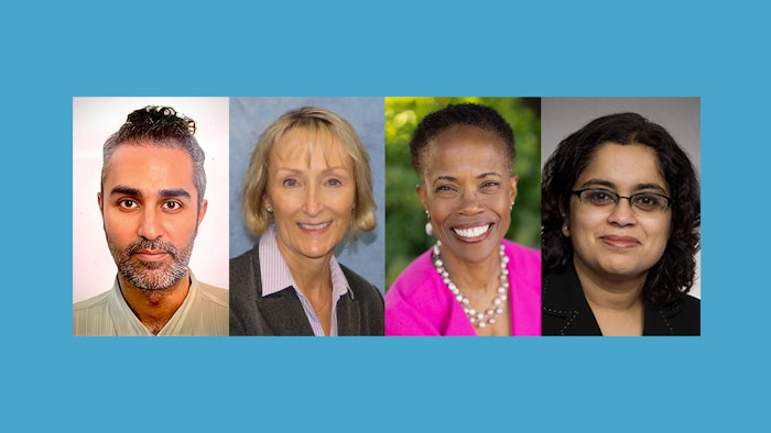 From left to right: Harmandeep Singh Boparai, MD, Bonnie Milas, MD, Marie Theard, MD, FASA, and Monica Vavilala, MD