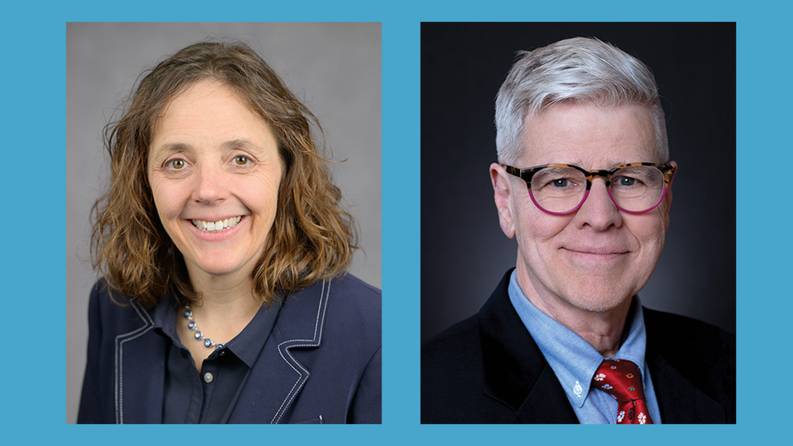 From left to right: Rebecca A. Aslakson, MD, PhD, and Steven Shafer, MD, FASA