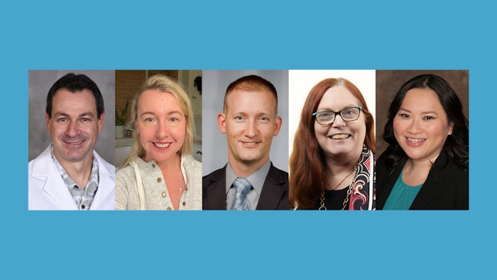 From left to right: Oren Bernstein, MD, FASA, Amanda Arnzen, MD, Mark Cheney, MD, Christine Doyle, MD, MBI, FASA, and Cindy Ku, MD, FASA