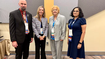 From left to right: Steven Butz, MD, FASA, Elizabeth Duggan, MD, MA, Mary Ann Vann, MD, FASA, and Niraja Rajan, MBBS, FASA