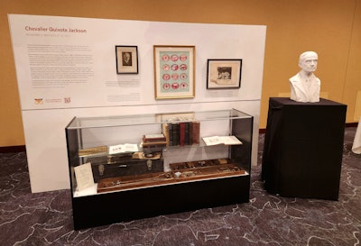 The Chevalier Jackson Traveling Exhibit on display at the AAO-HNSF 2025 Annual Meeting & OTO EXPO in Indianapolis, Indiana.