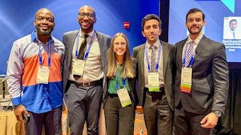 From left to right: Charles Manakpalah, MD, MS, Chuma Azoba, MD, Sara Medellín Reina, MD, Elyad Ekrami, MD, and Sebastian Amaya, MD