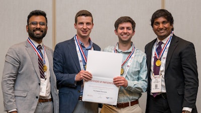 Escape Room Experience winners (left to right): Prashanth Prabakaran, MD, Max DeHaan, MD, Justin Graff, MD, and Nihar Rama.