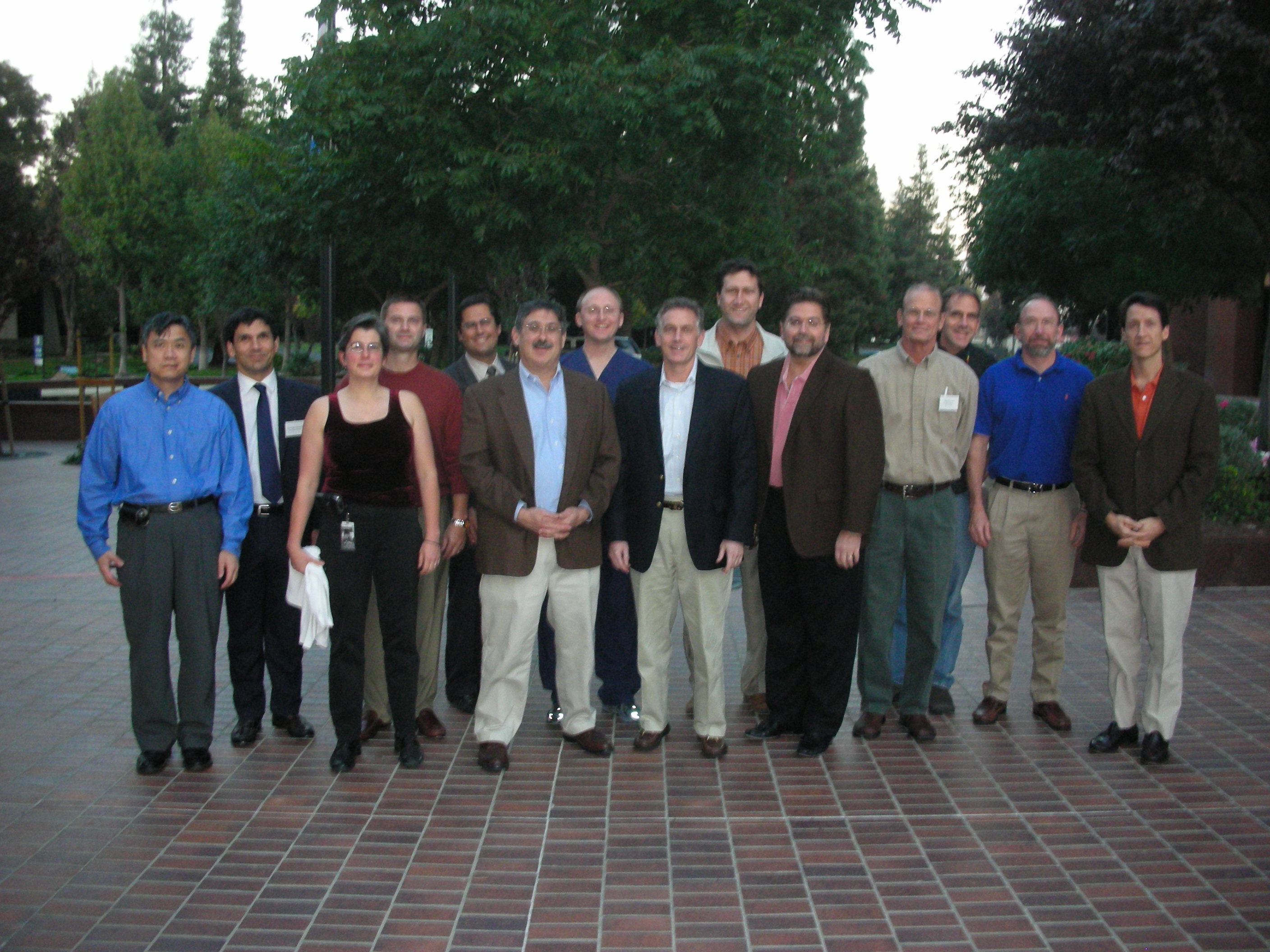 Gregory S. Weinstein, MD, and Bert W. O'Malley, Jr, MD, taught TORS to colleagues at the First TORS Research Workshop in October 2006 in Sunnyvale, California, October 2006. From right to left: Eric Gendon, Jan Kastenbauer, William Carole, John Salassa, Greg Grillone, Enver Ozer, Bert O&rsquo;Malley, Jr, Christopher Holsinger, Gregory Weinstein, Frank Civantos, Richard Smith, Catherine Moore, Christopher Rassekh, and Ho Sheng-Lin.