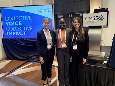 (left to right): Kaitlyn Tholen, Dr. Selena Briggs, Zarah Akrami.