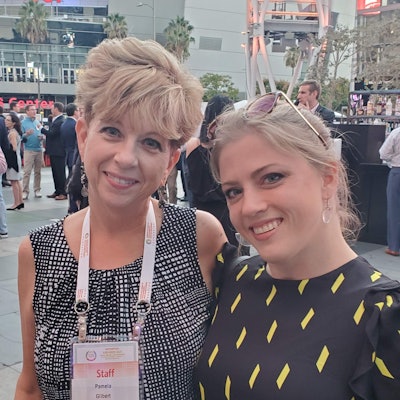 2021 President’s Reception, Los Angeles, left to right: Pam Gilbert, Hayley Born, MD, SRF Governing Council Member-at-Large.