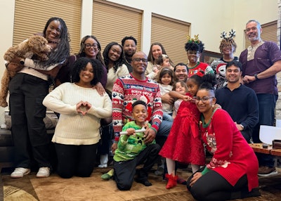 2025 Annual BE MORE holiday party with faculty, residents, and their families.