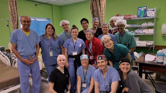 Members of Partners for Belize surgical and anesthesia team in the Corozal Community Hospital PACU.
