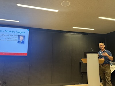 Past GTF leader and methodologist Dr. Seth Schwartz presenting on completing systematic reviews.