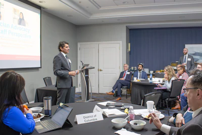 Attendees hear from Dr. Bobby Mukkamala, AMA President.